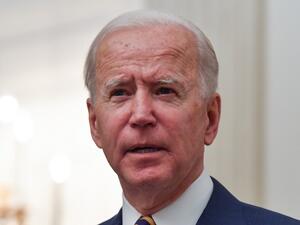 In this file photo US President Joe Biden speaks about the Covid-19 response before signing executive orders for economic relief to Covid-hit families and businesses in the State Dining Room of the White House in Washington, DC, on January 22, 2021. The United States' commitment to Taiwan is "rock-solid", the State Department said late January 23, 2021, as it warned that China's "attempts to intimidate" the island are a threat to regional peace. The comments are the first from Washington on relations with T