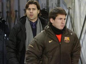 صورة أرشيفية لميسي وبوتشيتينو