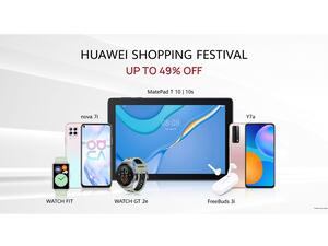 Great Offers on the Latest Devices From Smartphones, Tablets and a Wide Range of Innovative Wearables During Huawei Shopping Festival
