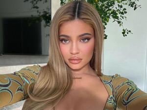 Kylie debuted a $7 hand sanitizer through her brand Kylie Skin