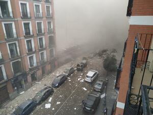 Gas explosion destroys nursing home in Madrid; unknown injuries