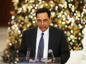  رئيس حكومة تصريف الأعمال اللبناني، حسان دياب