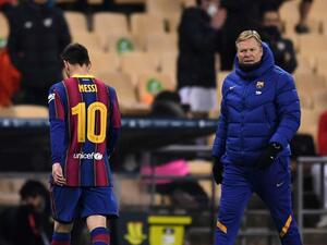 ميسي يغادر الملعب بعد طرده