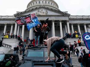 Pro-Trump supporters outside the US Congress (AFP File File Photo)