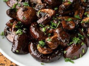 فطر بالثوم وخل البلسمك