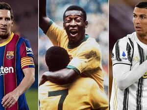 رونالدو وبيليه وميسي