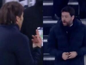 آنييلي وكونتي خلال المباراة