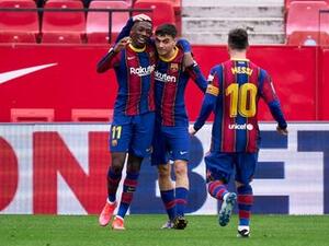 برشلونة ينتقم من خسارته أمام إشبيلية في ذهاب نصف نهائي كأس إسبانيا بنفس النتيجة