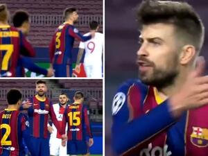 بيكيه يصيح على غريزمان