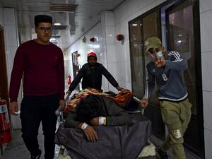 Four anti-government protesters were killed in clashes with Iraqi security forces in Nasiriyah, medics said, the deadliest day in a week of violence in the southern city. Protesters had tried to shut down some of the city's main bridges but security forces fired live rounds to disperse the crowds. Asaad NIAZI / AFP