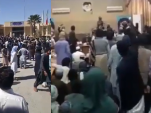 A Revolution In Iran? Baloch Protesters Storm A Govt Building In Saravan
