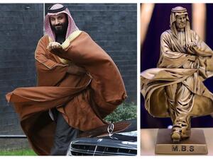 محمد بن سلمان ومنحوتته الشهيرة 