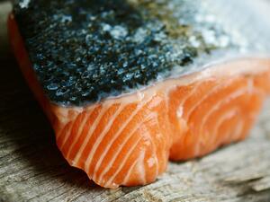 سمك سلمون مشوي 