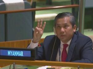 Kyaw Moe Tun has been dismissed for 'betraying the country' (Twitter)