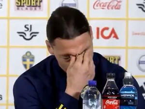 إبراهيموفيتش يبكي خلال المؤتمر الصحفي