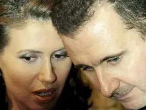 الاسد وزوجته يعملان خلال فترة الحجر