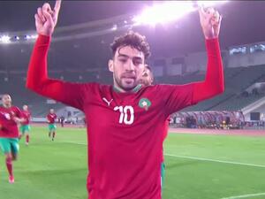 الحدادي يسجل أول أهدافه الدولية مع منتخب المغرب
