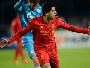 صورة أرشيفية لسواريز بقميص ليفربول