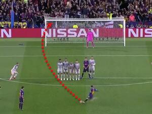 هدف ميسي الشهير في شباك ليفربول من ركلة حرة استثنائية