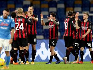 ميلان ونابولي في قمة المرحلة الـ 27 من الدوري الإيطالي