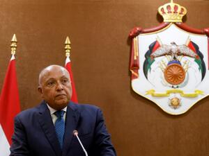 Egypt's FM Sameh Shoukry in Jordan 