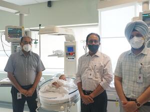 One-Day-Old Baby With Abnormal Position of Heart and Other Internal Organs and Low Heart Rate Receives a New Lease of Life After Surgery at Aster Medcity