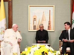 بارزاني وبابا الفاتيكان