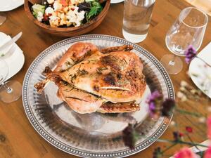 دجاج بالزعتر والليمون 