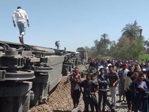 حادث قطاري سوهاج