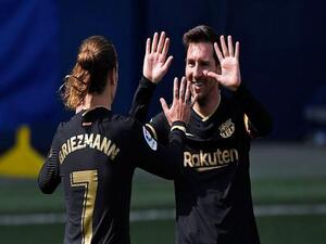 ميسي يهنىء غريزمان بهدفه