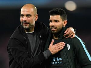 أغويرو وغوارديولا 