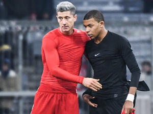 صورة أرشيفية لمبابي وليفاندوفسكي