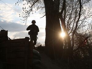 One Ukrainian soldier killed in Donbas Region.
