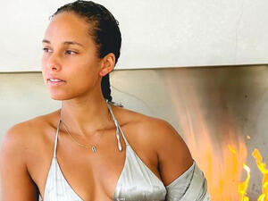 Keys was in town when Italian tenor Andrea Bocelli performed at the UNESCO World Heritage Site, AlUla.