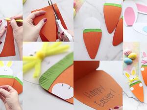 اصنعيه بنفسك: بطاقة جزرة عيد الفصح للأطفال