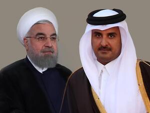  الرئيس الإيراني وأمير قطر