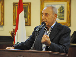 Berri calls for halt of political absurdity.