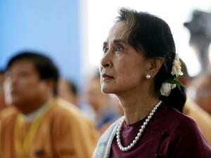 Myanmar's deposed leader Aung San Suu Kyi