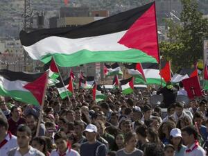 The Palestinian flag 