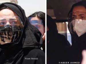 Donia and Amy Samir Ghanem Collapse at Their Father, Samir Ghanem's Funeral (Video)