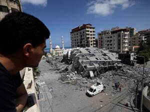 Gaza destroyed by Israeli strikes 