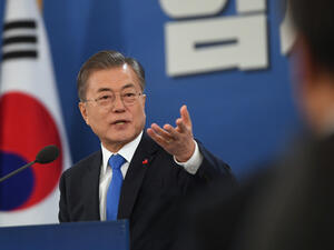 Peace talks welcomed by the South Korean President  Moon Jae-in