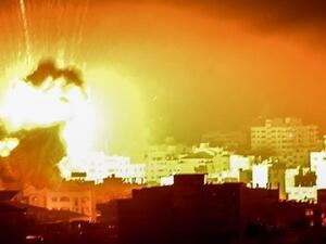 قصف اسرائيلي على قطاع غزة