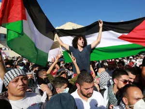 مظاهرة مؤيدة للفلسطينيين في الأردن