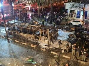 جانب من القصف الصاروخي على المستوطنات الاسرائيلية