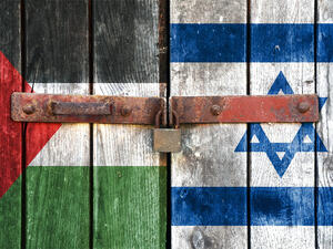 Israel and Palestine flags