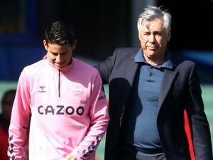 صورة أرشيفية لأنشيلوتي وخاميس