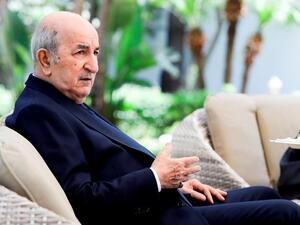 الرئيس الجزائري عبد المجيد تبون