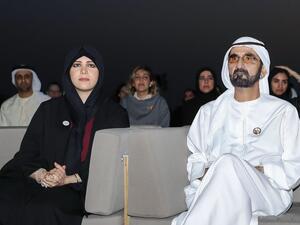 الشيخة لطيفة مع والدها حاكم دبي محمد بن راشد آل مكتوم