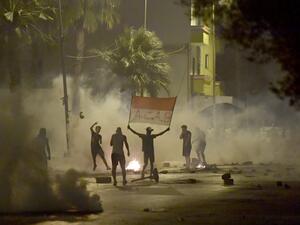 Violent protests erupted in the Tunisian capital
